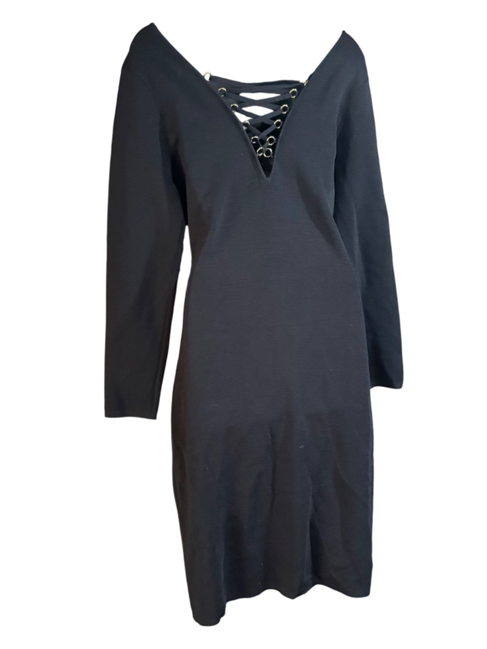 Calvin Klein Back lace Up knit dress size - Picture 9 of 11